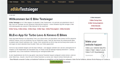 Desktop Screenshot of ebiketestsieger.com